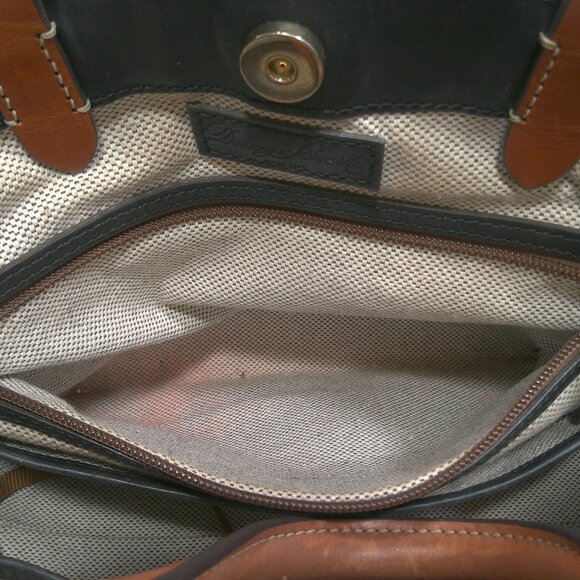 Dooney & Bourke City Barlow Large Satchel Black European Leather Purse | Bag - Picture 10 of 16